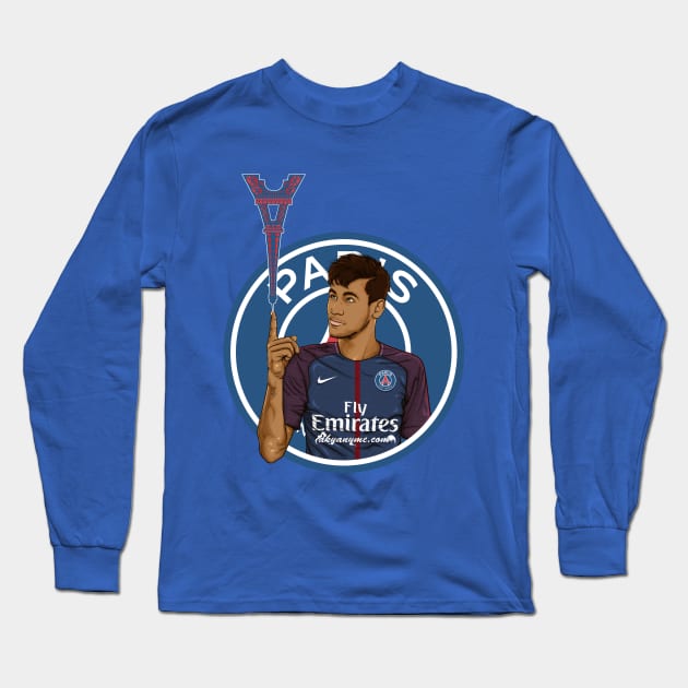 Le nouveau titi Parisien Ney Jr Long Sleeve T-Shirt by akyanyme